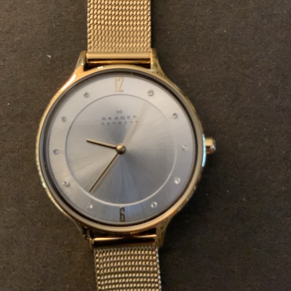 Skagen Anita Lille Gold-Tone Steel Mesh Women’s Watch - Picture 14 of 14